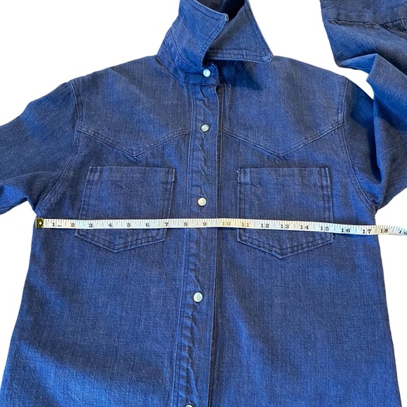 70’s Embroidered Jean Shirt/Jacket - Picture 11 of 16